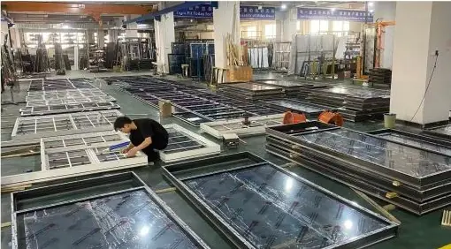 Window assembly floor at the partner factory