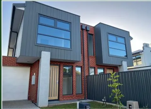 Completed duplex project in Australia with aluminium windows
