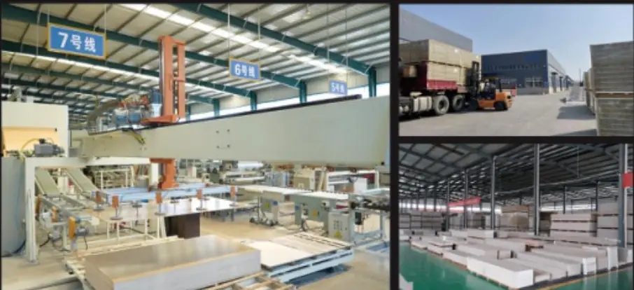 Automated fibre cement board production line