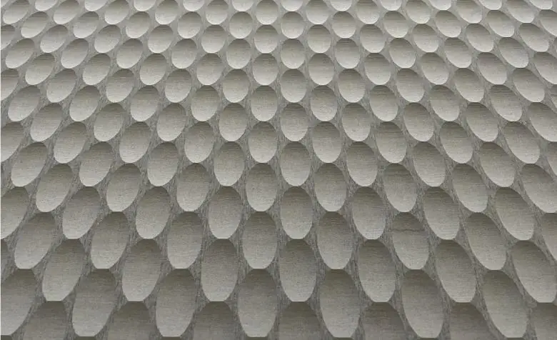 Moonstone scalloped fibre cement panel